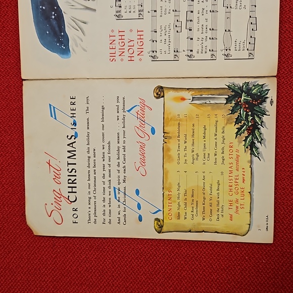Lot of 5 vintage bank promo Christmas Holiday song booklets 3 designs EUC - Picture 12 of 16
